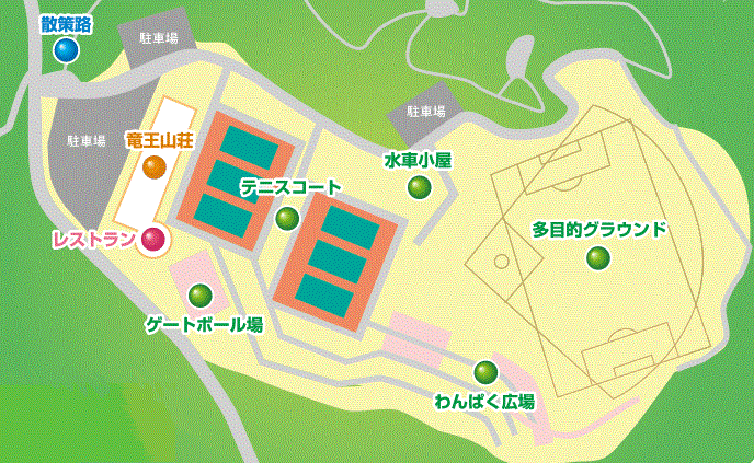 忍頂寺スポーツ公園のマップになります。