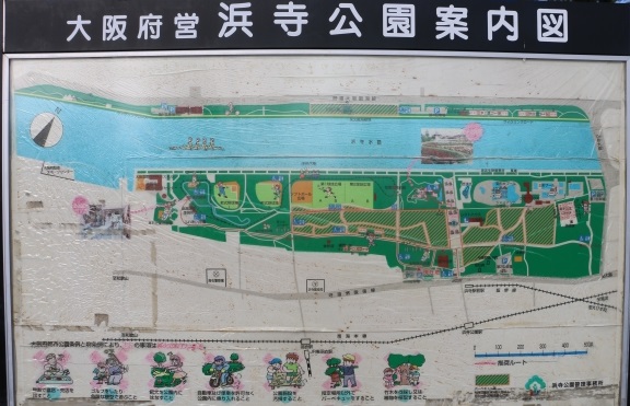 浜寺公園案内図の画像になります。