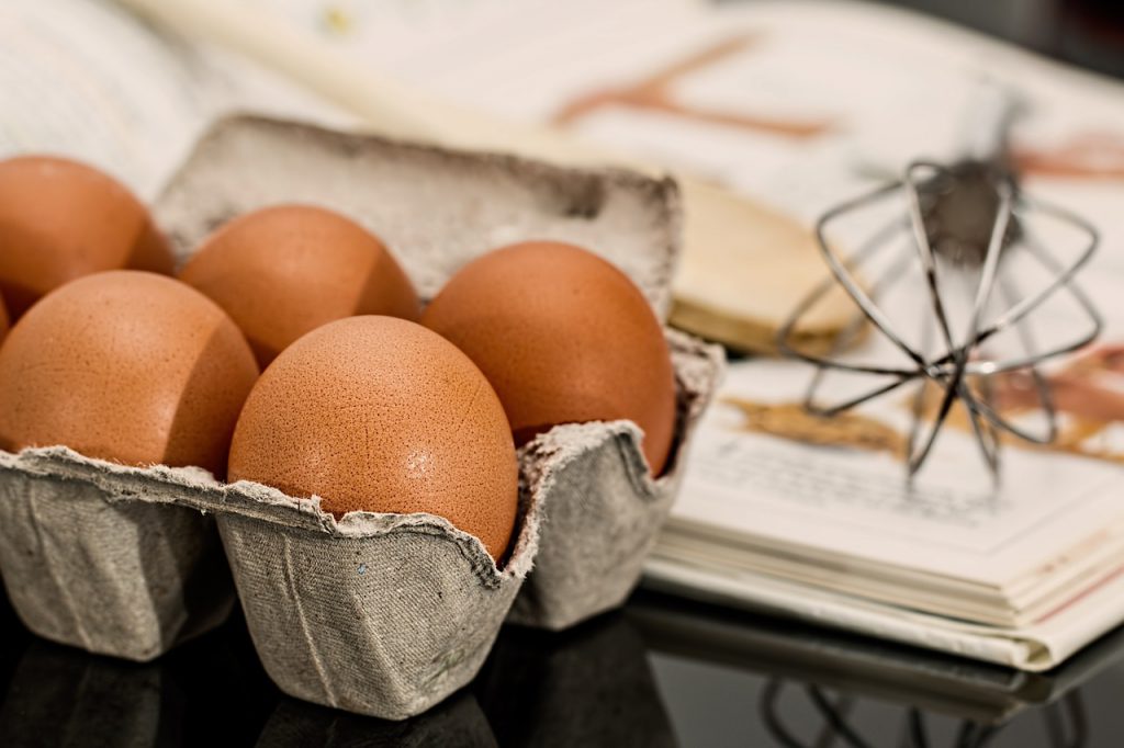 キッチンの卵の画像です