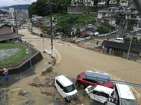 豪雨災害の画像です