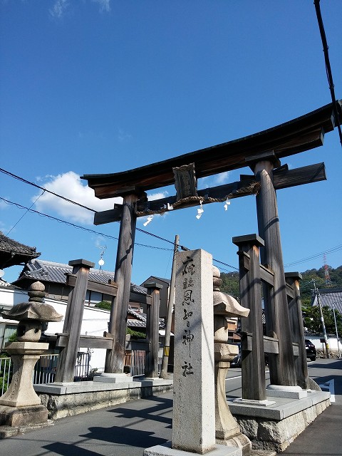 恩智神社鳥居の画像です