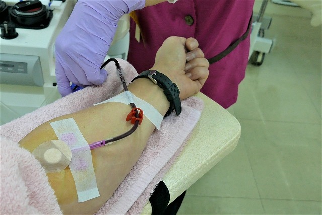 献血の画像です