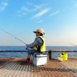 魚釣りの画像です