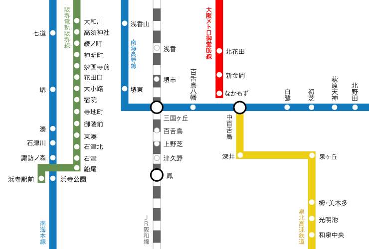 Jr 阪和 線 路線 図